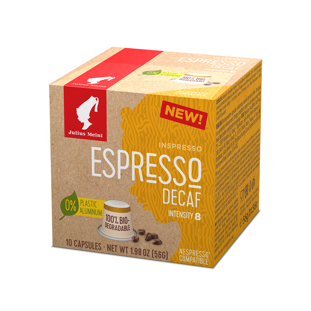 Julius Meinl Inspresso Decaf - Nespresso Compatible Capsules - 10 Count