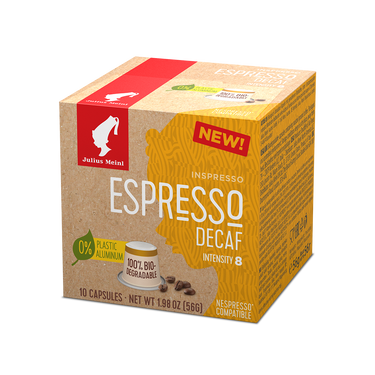 Julius Meinl Inspresso Decaf - Nespresso Compatible Capsules - 10 Count
