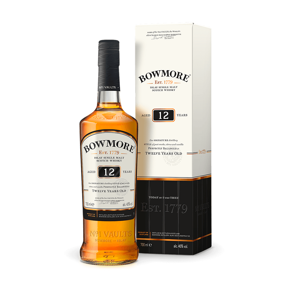 Bowmore 12 YO Single Malt Whisky, 0.7