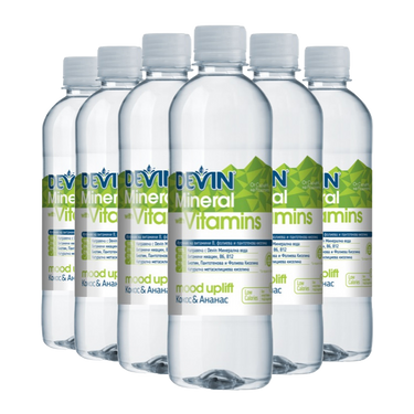 Devin Minerals & Vitamins, Ананас & Кокос  0.425 л - 6 бр.