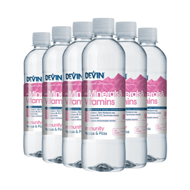 Devin Minerals & Vitamins, Череша & Роза 0.425 л - 6 бр.