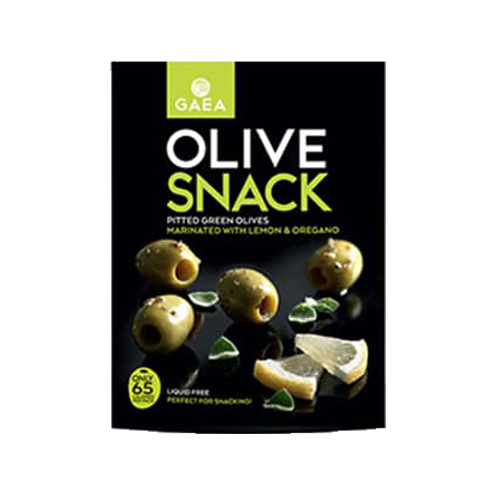 Gaea Green Olives with Lemon and Oregano, 150g