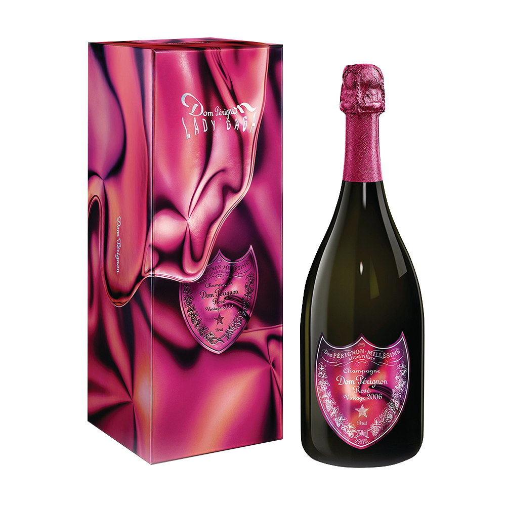 Dom Pérignon Rose Ltd. Edition x Lady Gaga in Gift Box, vintage 2006, 0.75