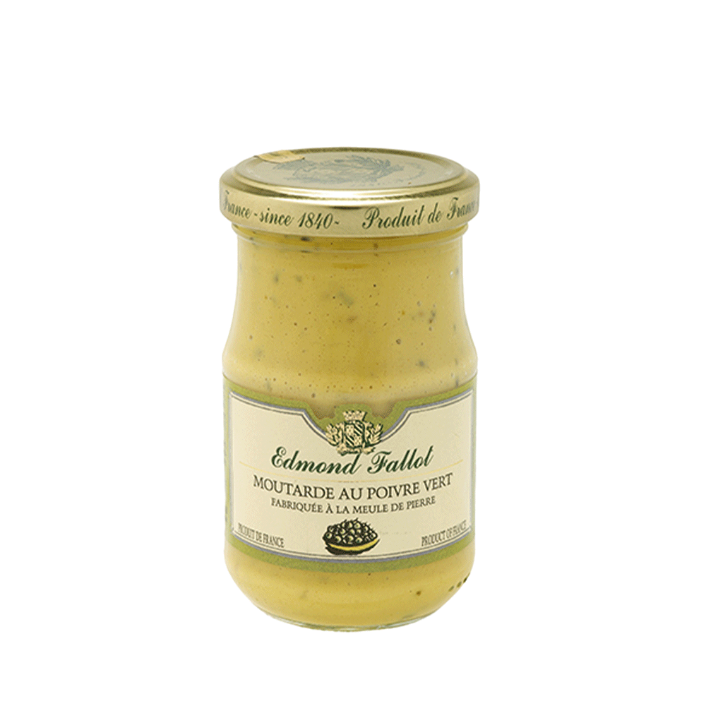 Fallot Dijon Mustard with Green Peppercorns, 210 g