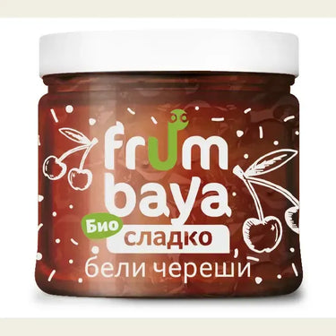 Organic white cherry jam, 220 g