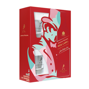 Johnnie Walker red label 0.7 с две ниски чаши