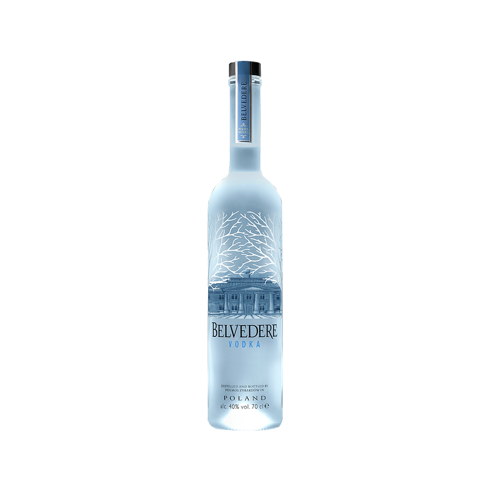 Belvedere Pure  - светеща бутилка 0.7