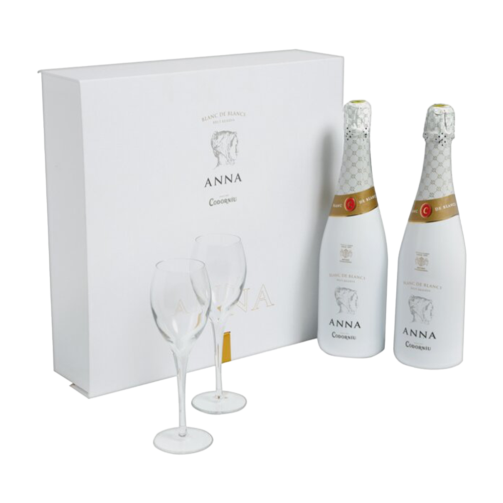 Cava Anna Blanc de Blanc NV, Codorniu x 2 Gift Box
