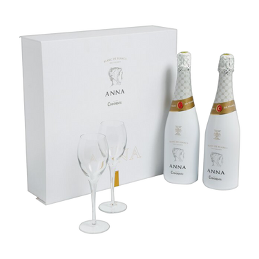 Cava Anna Blanc de Blanc NV, Codorniu x 2 Gift Box