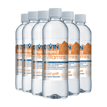 Devin Minerals & Vitamins, Тропическа Праскова 0.425 л - 6 бр.