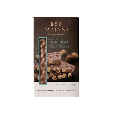 Majani Milk Chocolate with Whole Hazelnuts, 250 g.