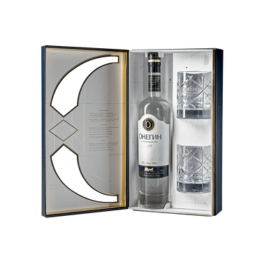 Onegin Vodka Gift Box with 2 glasses