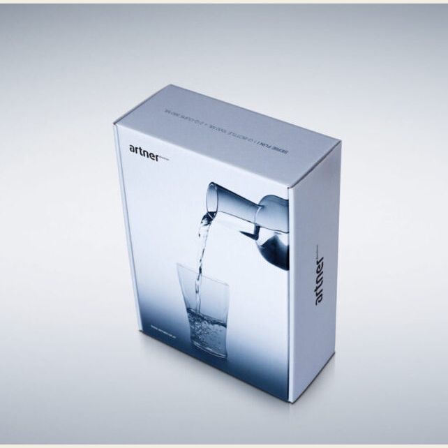 Artner Q-set of Carafe 1000ml and 2 Q water glasses 380ml