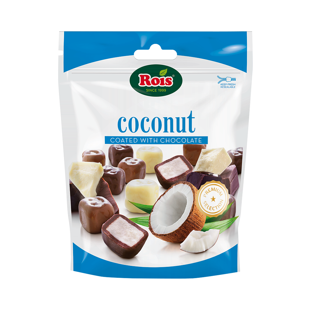 Rois Choco Coconut Mix Three Kinds of Chocolate 100g