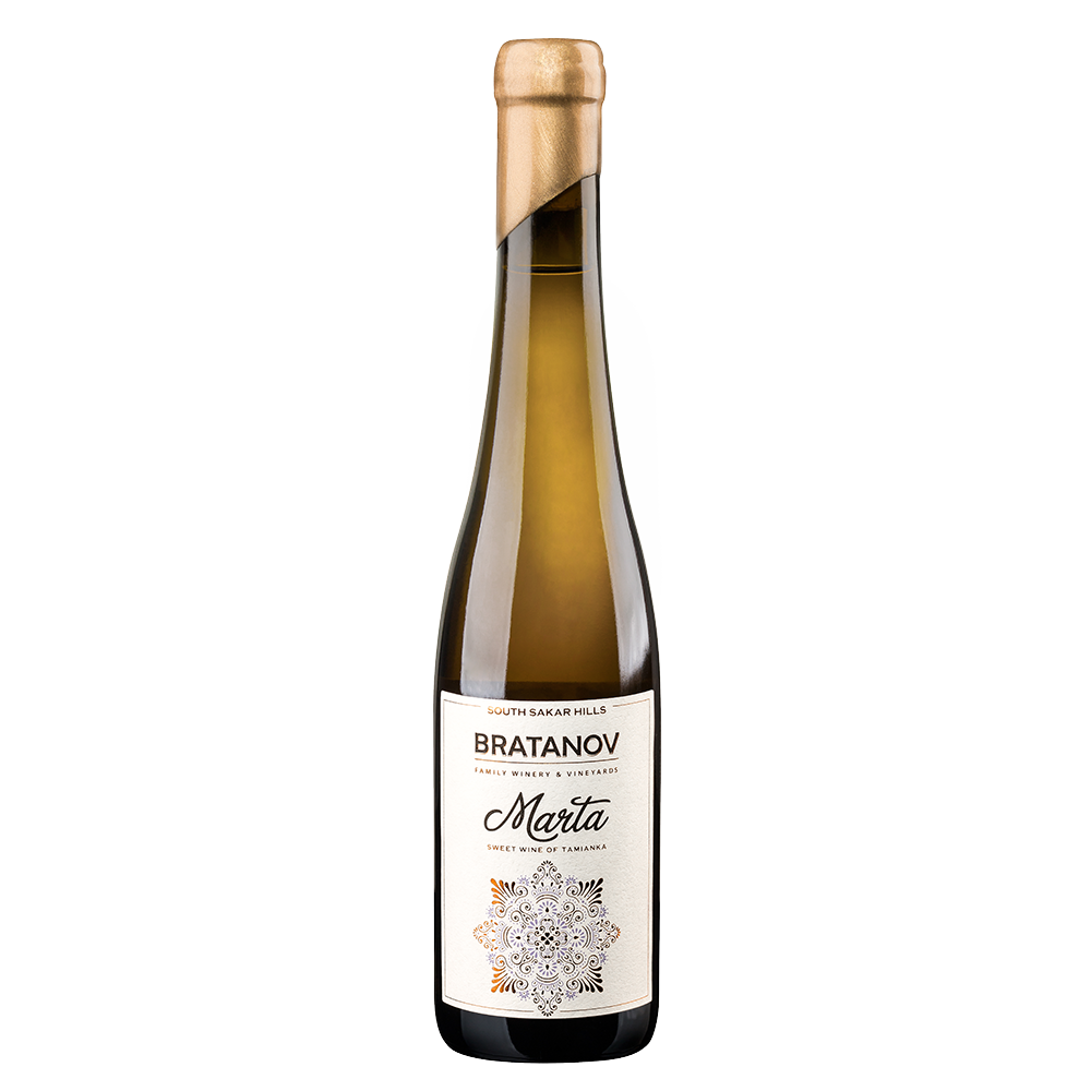 Single Vinyard Сладка Тамянка “Марта” (десертно вино, 968 бут.), Братанов 0.375