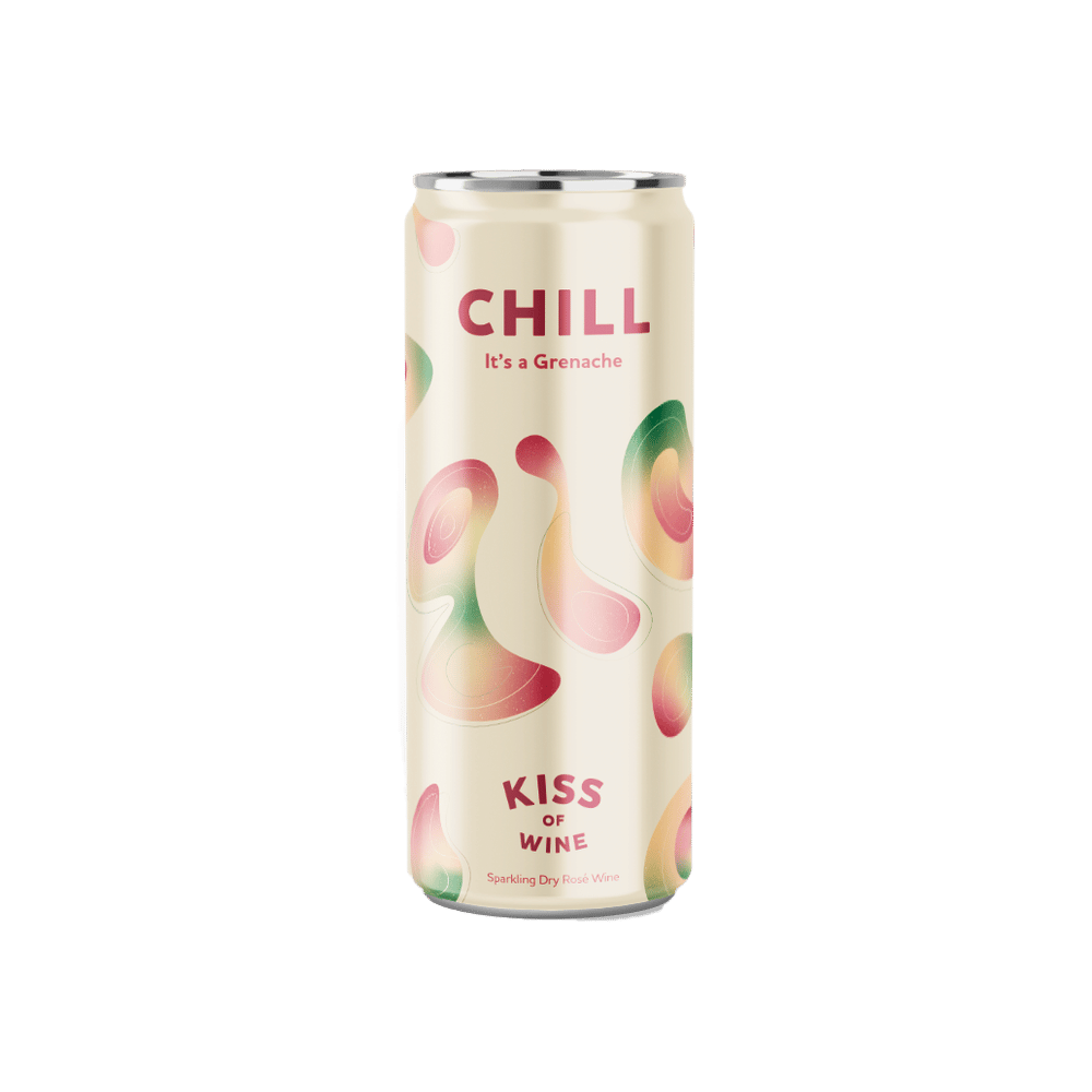 Chill Sparkling Rose, Kiss of Wine 0.25