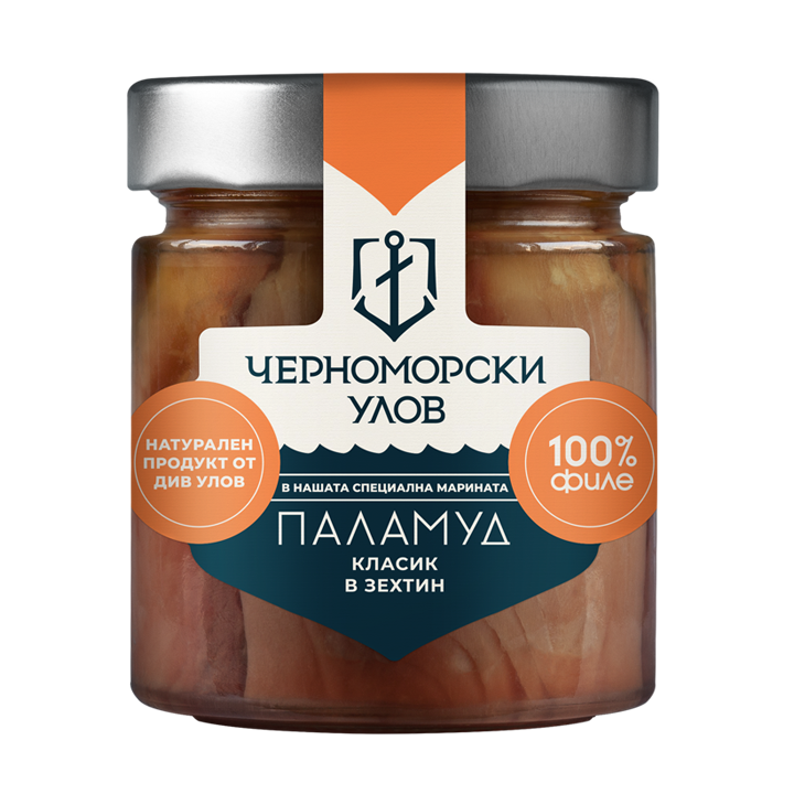 Паламуд "Класик", маринован в зехтин, Черноморски Улов 210 гр.