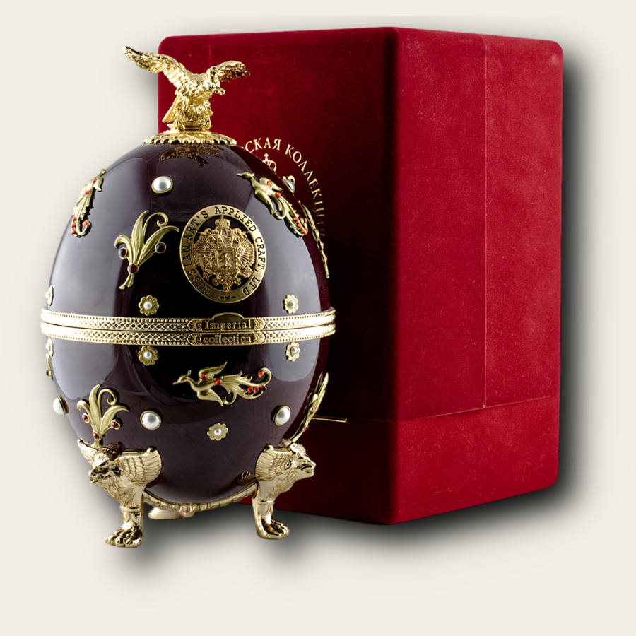 Imperial Collection Faberge Red with birds 0.7