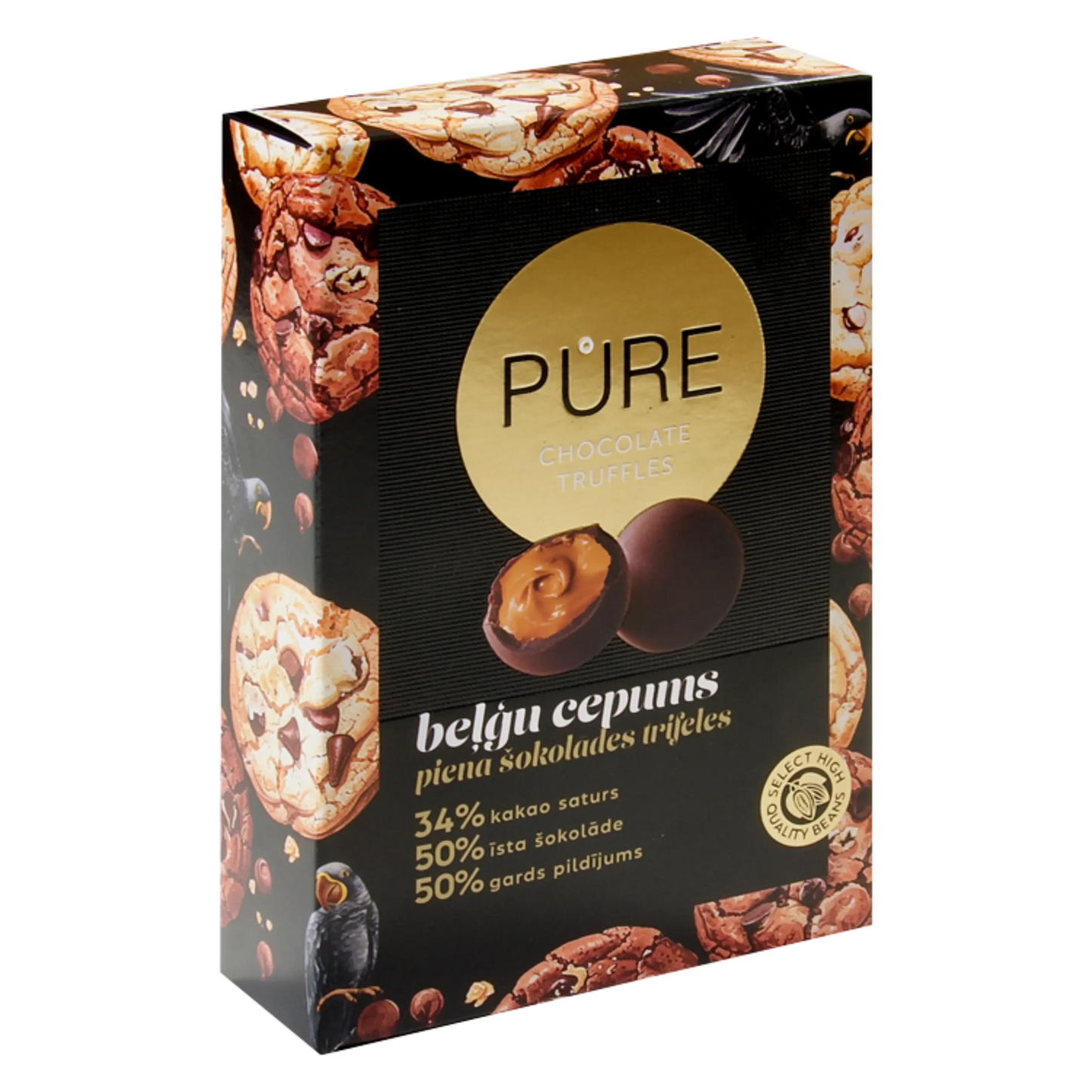 Pure Truffles with Belgian Biscuit Filling, 148 g