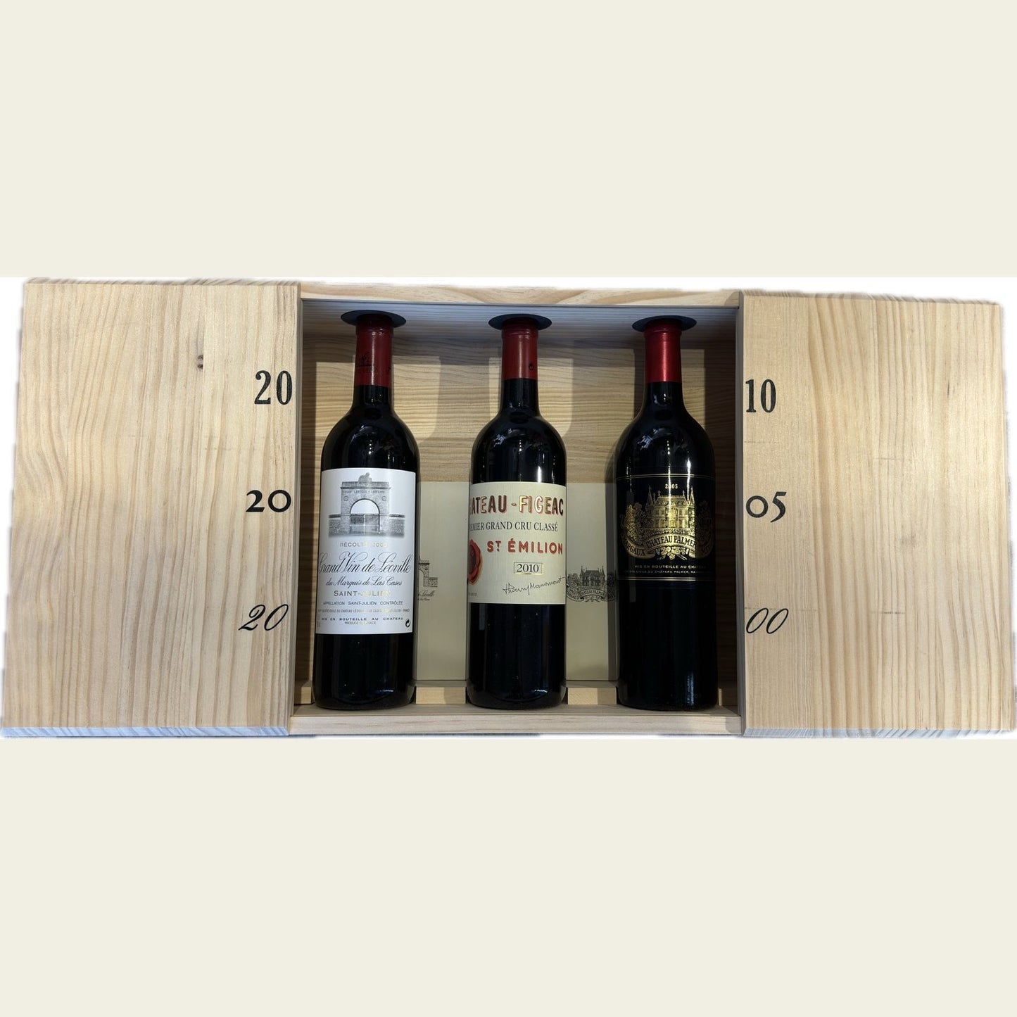 Fine & Rare Bordeaux Дегустационна Дървена кутия, 3 х 0.75