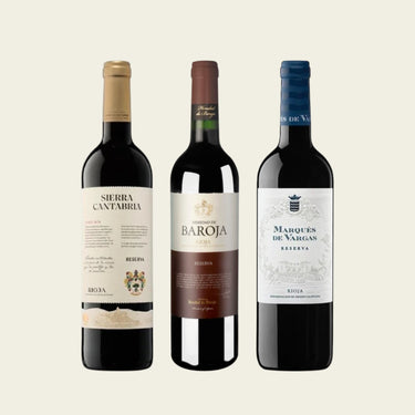 Риоха Ресерва от три изби: Sierra Cantabria, Heredad de Baroja и Marqués de Vargas Reserva